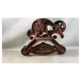 Vintage Cast Iron Hay Trolley By Louden Mfg. Comp