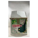 vintage Coleman sleeping bag in its original b