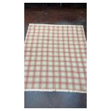 Vtg Chatham blanket cotton plaid throw blanket