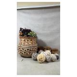Large Weaved Basket, Home Decor