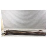 Leather Belts with Buckles, Set of Six