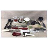 Knives, peanuts mugs and more