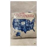 Home Sweet America Pillow With Map Design