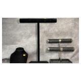 Black Velvet T-bar Stand, Black Velvet Necklace