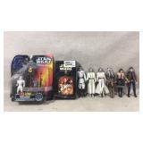 Star Wars action figures and vhs tape