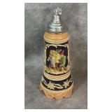Vintage Reuge Swiss Lidded Musical Beer Stein