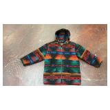 vintage Woolrich multicolor Aztec pattern hooded