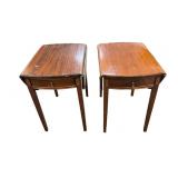 Biggs Inlaid Mahogany Federal Pembroke Tables