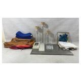 Cloth napkins, glass containers, candles and more