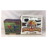 Lawn dart set, foleys express trains