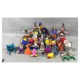 Plastic Character Figurines and Toys Lot