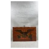 vintage American patriotic Eagle wood wall plaque