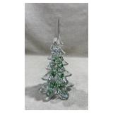 vintage lefton art glass Christmas tree f