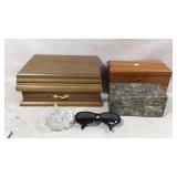 Jewelry boxï¿½s, ring holder, sun glasses