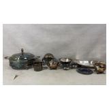 Vintage Silver Plate Serving Dishes, Casserole