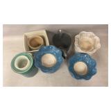 Ceramic Planters, Inserts, Silverplate Vintage