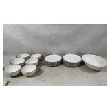 PICKARD Fine China Crescent Pattern CUPS /SAUCERS