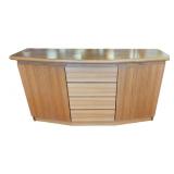 Wooden Sideboard With Drawers and Cabinet Doors