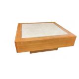 Mid Centry Coffee Table w/Tiled Top & Wooden Base