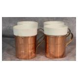 Set of 4 Vintage Baker Hart & Stuart Copper and