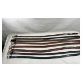 8 leather menï¿½s belts including Carhartt, j.