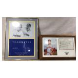 Framed Ken Griffey Sr. and Jr. & Johnny Bench Disp