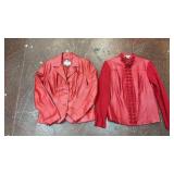 red leather blazer from the Wilsons Leather