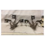 collectible vintage or antique floral wall sconce