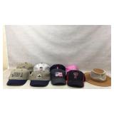9 Assorted Brand Embroidered Baseball Caps