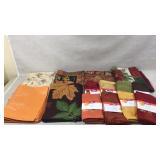 Fall and Holiday Table Linens, Various Designs