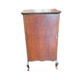 Early 20th Century Wooden Record Cabinet