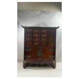 Antique Chinese Hardwood Apothecary Cabinet,