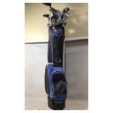 Hippo Golf Bag with Assorted Golf Clubs Set