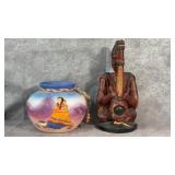 Decorative Ceramic Crock " Friends of the Feather"