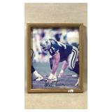 Framed Autographed Photo of Football Player