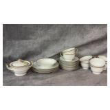 Vintage Noritake Goldcroft China Set, Sugar