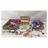 Costume Jewelry Collection with Box Included