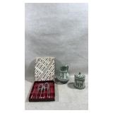 Wedgwood Sage Green Jasperware, vintage Rowoco