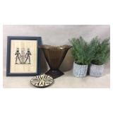 Wall art, fake plants and more