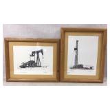 Framed Prints of Oil Rig Artwork by G.C. Ewell