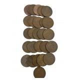 (27) Assorted Mexican 50 Centavos coins