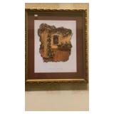 Carol Jean framed Mediterranean scene art print
