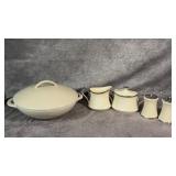 Vintage Lenox Moonspun Cream and Sugar Jars,