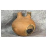 Native American Clay Pottery Wedding Vase Signed