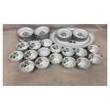 vintage W.R. fine china set measurements in photos