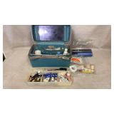 Samsonite Silhouette makeup case, makeup supplies