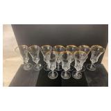 vintage crystal champagne flutes