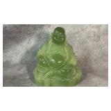 Vintage Decorative Green Resin Figure Depicting a