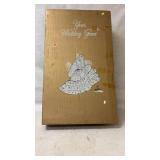 vintage wedding gown in its original branded