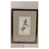Limited Edition Etching Titled 'Milkweed Pods'